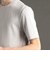 メランジジャカード クルーネックレギュラーフィットTシャツ