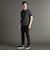 メランジジャカードニット VネックTシャツ