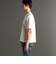ウエーブタックジャカード VネックTシャツ