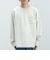 フェイクスエード クルーネック ロングスリーブ Tシャツ