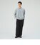 ポリエステルレーヨン 2タック ワイドパンツ
