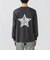 ハート スター バックプリント ロング スリーブ Tシャツ