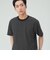 綿ライクポリ ボーダー Tシャツ（吸水速乾）