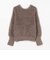 シャギー ジャカード 2WAY ニット プルオーバー