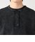 加工 ワッフル ヘンリーネック ショートスリーブ Tシャツ