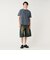 加工 ワッフル ヘンリーネック ショートスリーブ Tシャツ