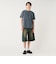 加工 ワッフル ヘンリーネック ショートスリーブ Tシャツ
