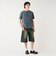 加工 ワッフル ヘンリーネック ショートスリーブ Tシャツ
