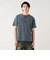 加工 ワッフル ヘンリーネック ショートスリーブ Tシャツ