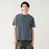 加工 ワッフル ヘンリーネック ショートスリーブ Tシャツ