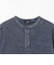 加工 ワッフル ヘンリーネック ショートスリーブ Tシャツ