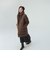 河田フェザー ロング ダウンコート