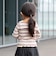 メローリブ Tシャツ 2026FW （90～130cm）プチプラ 人気 ボーダー 着回し ロンT 通園 通学