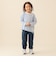 ボーダー ロング Tシャツ 2026FW（90～140cm）キッズ 定番 カジュアル プチプラ