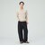カーブ ワイド ストレート デニムパンツ