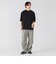 ステッチ 配色 オーバー Tシャツ