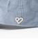 B-HEART ロゴ チャーム コーデュロイ キャップ