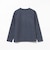 起毛 フェイクレイヤー ロングスリーブTシャツ
