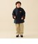 リバーシブル スタンド 襟 コート 2026FW (90～140cm) プチプラ 通園 通学 フリース