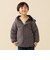 リバーシブル ボア フード コート 2026FW (90～150cm)  総柄 アウター 上着 2WAY 通園 通学 公園