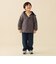 リバーシブル ボア フード コート 2026FW (90～150cm)  総柄 アウター 上着 2WAY 通園 通学 公園