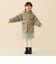リバーシブル ボア フード コート 2026FW (90～150cm)  総柄 アウター 上着 2WAY 通園 通学 公園