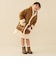 フェイクムートン コート 2026FW (90～150cm) ふわふわ あったか キャメル キッズ服