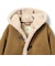 フェイクムートン コート 2026FW (90～150cm) ふわふわ あったか キャメル キッズ服