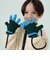 カラー ニット グローブ 2026FW キッズ手袋 5本指グローブ 配色デザイン 寒さ対策 防寒小物 通園通学 ギフト 冬小物