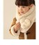 リバーシブル ボア ファー ティペット 2026FW キッズ マフラー ハート柄 リバーシブル ボア  ギフト