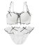 【EFカップ】モワルーレースアップ ブラ＆ショーツ 脇高ストラップレス