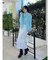 ロングシャギーマフラーセットニット