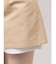ベルト付きレイヤードミニスカートパンツ
