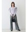 ウールライクセンタープレスワイドパンツ