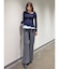フェイクウール折返しベルトパンツ