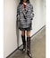 オリジナルロービングチェックミニスカパン