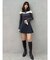バックZIPミニマーメイドミニスカパン