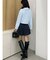 バックZIPミニマーメイドミニスカパン
