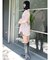 シャーリングZIPビスチェセットシャツ