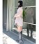 シャーリングZIPビスチェセットシャツ