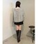【OUNNOUN】ロングシャギー2WAYオーバーサイズニット