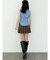 チェックプリーツミニスカパン