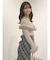 【WEB限定カラーあり】フェイクファートリミングニット