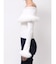 【WEB限定カラーあり】フェイクファートリミングニット
