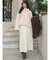 【WEB限定カラーあり】オフタートルペプラムニット