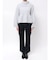 【WEB限定カラーあり】オフタートルペプラムニット