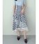 異素材使いティアードスカート