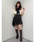 【セットアップ着用可】シャツランダムヘムミニスカート