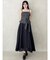 トレンチビスチェ異素材ドッキングキャミワンピース