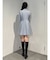 フィットアンドフレアサイドプリーツジャケットワンピ